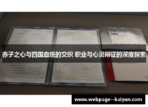 赤子之心与四国血统的交织 职业与心灵辩证的深度探索