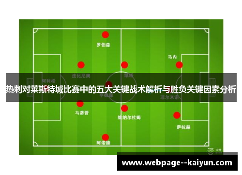 热刺对莱斯特城比赛中的五大关键战术解析与胜负关键因素分析